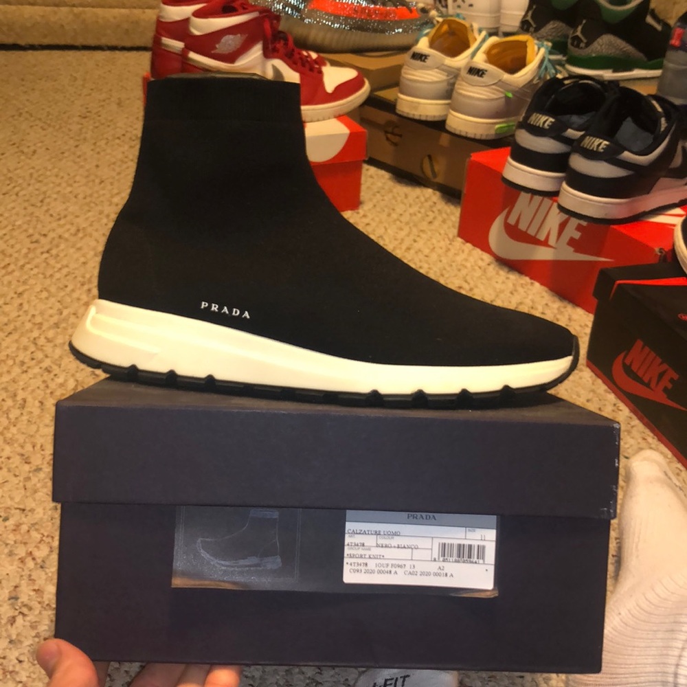 Black Prada runners, size 11 but fits like a 12